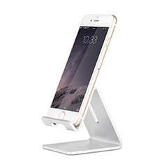 Universal Mobile Phone Stand Holder for Desk for Motorola Moto G9 Power Silver