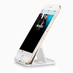 Universal Mobile Phone Stand Holder for Desk T09 for Alcatel 3V White