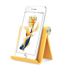 Universal Mobile Phone Stand Holder for Desk for Motorola Moto E7 Plus Yellow