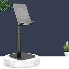 Universal Mobile Phone Stand Smartphone Holder for Desk H01 for Alcatel 1 Black