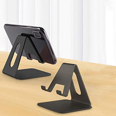 Universal Mobile Phone Stand Smartphone Holder for Desk N02 for Motorola Moto E7 2020 Black
