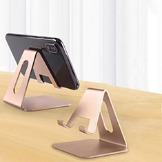 Universal Mobile Phone Stand Smartphone Holder for Desk N02 for Oppo Reno8 5G Rose Gold