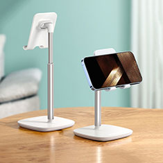 Universal Mobile Phone Stand Smartphone Holder for Desk N05 for Motorola Moto G41 Silver