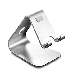 Universal Mobile Phone Stand Smartphone Holder for Desk for Oppo Reno8 5G Silver