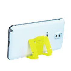 Universal Mobile Phone Stand Smartphone Holder for Desk T04 for Alcatel 3 Yellow