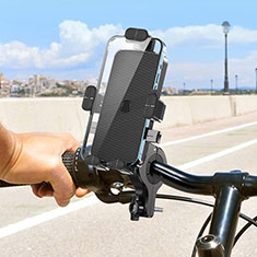 Universal Motorcycle Phone Mount Bicycle Clip Holder Bike U Smartphone Surpport H01 for Oppo Reno9 5G Black