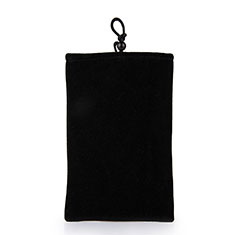 Universal Sleeve Velvet Bag Case Pocket for Oppo A58 4G Black