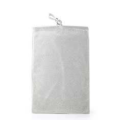 Universal Sleeve Velvet Bag Case Pocket for Oppo Reno7 Lite 5G Gray