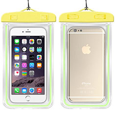 Universal Waterproof Case Dry Bag Underwater Shell W01 for Apple iPhone 13 Pro Yellow