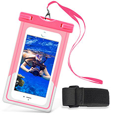 Universal Waterproof Case Dry Bag Underwater Shell W03 for Motorola Moto C Plus Pink