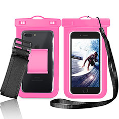 Universal Waterproof Case Dry Bag Underwater Shell W05 for Motorola Moto C Plus Pink