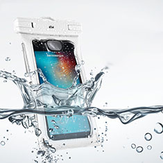 Universal Waterproof Case Dry Bag Underwater Shell for Samsung Galaxy S23 Ultra 5G White