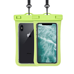 Universal Waterproof Cover Dry Bag Underwater Pouch W07 for Apple iPhone SE 2020 Green