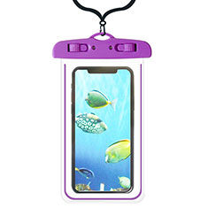 Universal Waterproof Cover Dry Bag Underwater Pouch W08 for Asus Zenfone 3 Max Purple