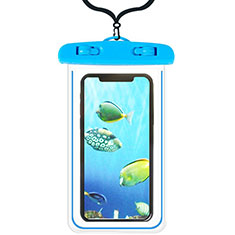 Universal Waterproof Cover Dry Bag Underwater Pouch W08 for Samsung Galaxy S23 Ultra 5G Sky Blue