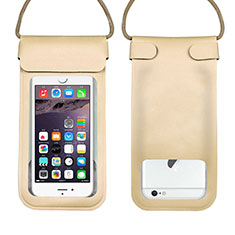 Universal Waterproof Cover Dry Bag Underwater Pouch W10 for Motorola Moto G50 5G Gold
