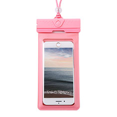 Universal Waterproof Cover Dry Bag Underwater Pouch W17 for Huawei P Smart 2021 Pink