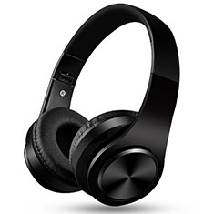 Wireless Bluetooth Foldable Sports Stereo Headphone Headset H76 for Oppo A79 5G Black