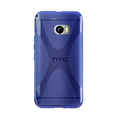 X-Line Transparent TPU Soft Cover for HTC 10 One M10 Blue