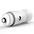 2.4A Car Charger Adapter Dual USB Twin Port Cigarette Lighter USB Charger Universal Fast Charging White