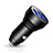 3.4A Car Charger Adapter Dual USB Twin Port Cigarette Lighter USB Charger Universal Fast Charging K06 Black