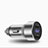 3.4A Car Charger Adapter Dual USB Twin Port Cigarette Lighter USB Charger Universal Fast Charging Silver