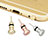3.5mm Anti Dust Cap Earphone Jack Plug Cover Protector Plugy Stopper Universal D04 Rose Gold