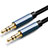 3.5mm Male to Male Stereo Aux Auxiliary Audio Extension Cable A04 Black