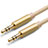 3.5mm Male to Male Stereo Aux Auxiliary Audio Extension Cable A04 Gold