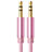 3.5mm Male to Male Stereo Aux Auxiliary Audio Extension Cable A04 Pink