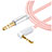3.5mm Male to Male Stereo Aux Auxiliary Audio Extension Cable A08 Pink