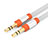 3.5mm Male to Male Stereo Aux Auxiliary Audio Extension Cable A12 Orange