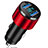 4.8A Car Charger Adapter Dual USB Twin Port Cigarette Lighter USB Charger Universal Fast Charging K10 Red