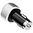 4.8A Car Charger Adapter Dual USB Twin Port Cigarette Lighter USB Charger Universal Fast Charging Silver