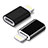 Android Micro USB to Lightning USB Cable Adapter H01 for Apple iPad Pro 9.7 Black