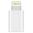 Android Micro USB to Lightning USB Cable Adapter H01 for Apple iPad Pro 9.7 White