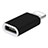 Android Micro USB to Lightning USB Cable Adapter H01 for Apple iPhone 11 Black