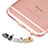 Anti Dust Cap Lightning Jack Plug Cover Protector Plugy Stopper Universal J04 for Apple iPad Air Gold