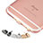 Anti Dust Cap Lightning Jack Plug Cover Protector Plugy Stopper Universal J04 for Apple iPhone XR Gold