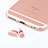 Anti Dust Cap Lightning Jack Plug Cover Protector Plugy Stopper Universal J04 for Apple iPhone Xs Max Rose Gold