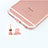 Anti Dust Cap Lightning Jack Plug Cover Protector Plugy Stopper Universal J04 for Apple New iPad 9.7 (2017) Rose Gold