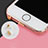 Anti Dust Cap Lightning Jack Plug Cover Protector Plugy Stopper Universal J05 for Apple iPad 10.2 (2020) Rose Gold