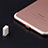Anti Dust Cap Lightning Jack Plug Cover Protector Plugy Stopper Universal J07 for Apple iPad Pro 12.9 (2017) Rose Gold