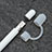 Cap Holder Cover Clip With Lightning Cable Adapter Tether Kits Anti-Lost P01 for Apple Pencil White