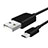 Charger Micro USB Data Cable Charging Cord Android Universal A02 Black