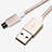 Charger Micro USB Data Cable Charging Cord Android Universal A02 Gold