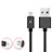 Charger Micro USB Data Cable Charging Cord Android Universal A03 Black