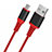 Charger Micro USB Data Cable Charging Cord Android Universal A06 Red