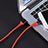 Charger Micro USB Data Cable Charging Cord Android Universal A06 Red