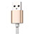 Charger Micro USB Data Cable Charging Cord Android Universal A08 Gold